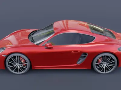Porsche Cayman S 2017 3D model