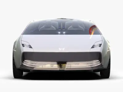 Honda Saloon New Concept Low-poly 3D model