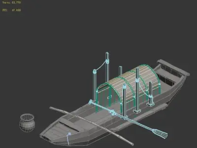 Game Transportation - Fishing 02 3D model