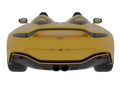 Aston Martin V12 Speedster 2021 Low-poly 3D model
