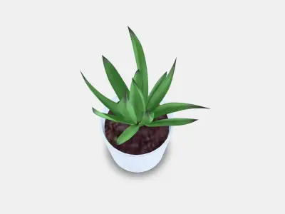 FEJKA Artificial potted plant with pot Low-poly 3D model
