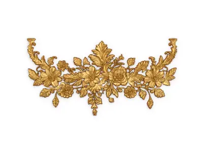 Classic decor ornament carved 60 3D model