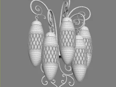 Sconce Masiero Luxury Magnifica  A5 3D model