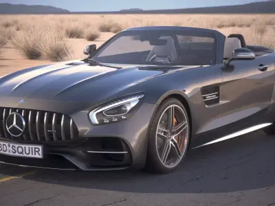 Mercedes AMG GT C Roadster 2017 Desert 3D model