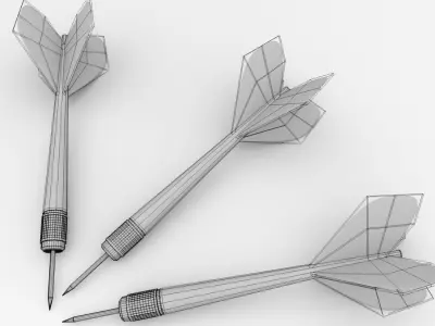 Darts three 3D model