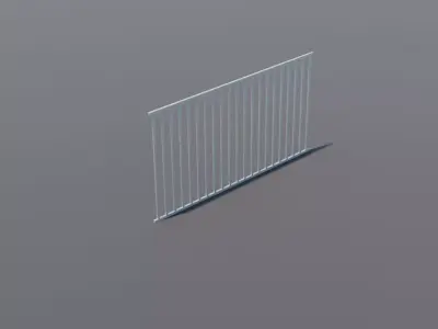 Free Fence Free low-poly 3D model