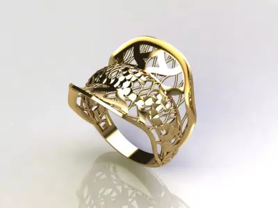 Fancy Womens Rings Plain Rings Ready STL 3DM Models Rings 3D print model 27