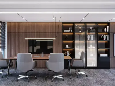 Office Design 3D model get