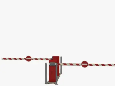 Security Barrier Low-poly 3D model