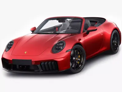 Porsche 911 Carrera GTS Cabriolet 2025 3D model
