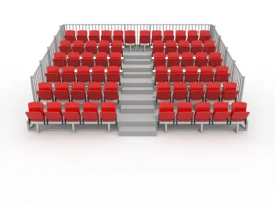 Bleachers 33 3D model