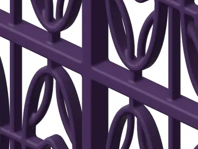 Plastic Exquisite Window Grill Toy 3D model