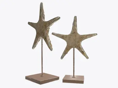 Sea star sculpture 3D model