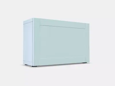 BESTA Shelf unit with door 62 Low-poly 3D model