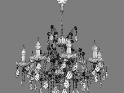 698085 ChampaBlu Osgona Chandelier 3D model