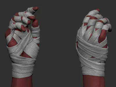 Hand Wraps Doctor Strange Low-poly 3D model
