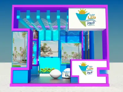 Booth Exhibition Stand a354 3D model