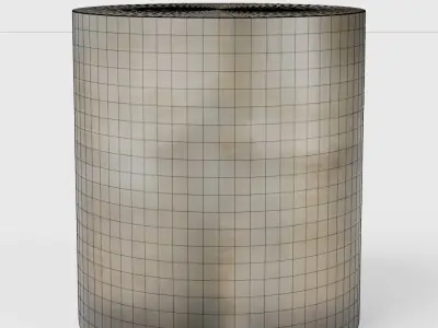 Almandine Ombre Drum Side Table 3D model