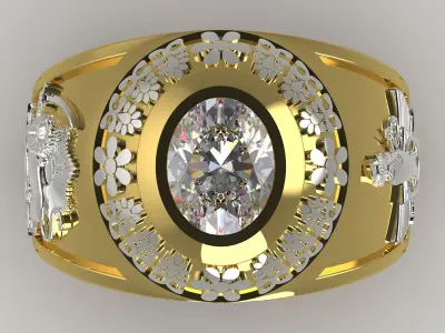 farvahar shir khorshid ring mr0148 3D print model