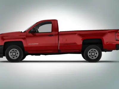 Chevrolet Silverado 1500 Low-poly 3D model