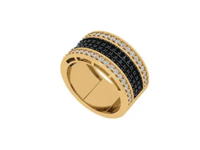 Round Stone band 3D print model