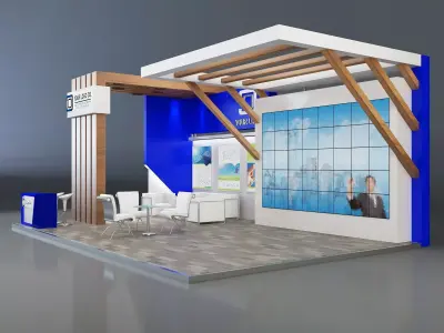 Booth Exhibition Stand a641 3D model
