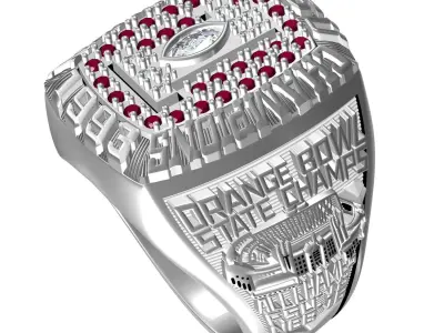 FSU National Championship Ring 3D print model