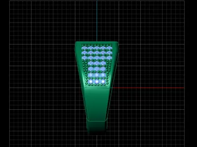 Print Ready STL 3DM  Gents Rings Diamond Men Ring  3D print model 227