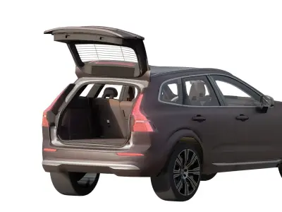 Volvo XC-60 with interior 3D model