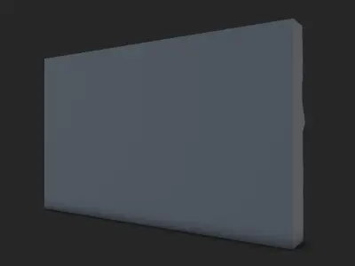 Kitbash Stone Wall Section Set 3D model