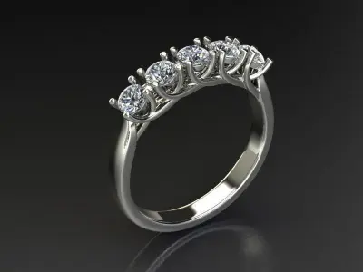 Weave  wedding diamonds ring   3D print model