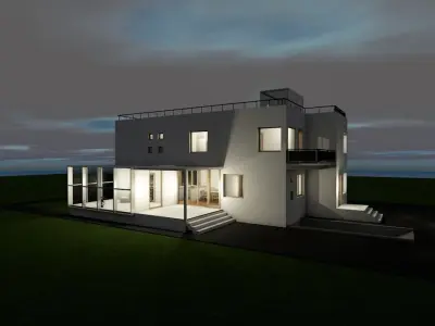 Single family house 3D model