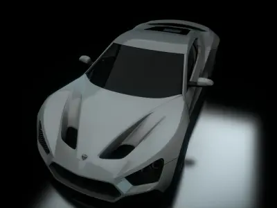Zenvo ST1 3D Car Model Blender 3D model