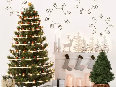 Christmas Decor Set 16 3D model