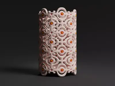 Elegant pen pencil napkin candle Holder for decoration 3D print model