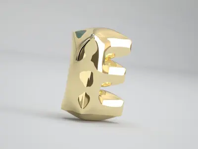E Balloon Gold 3D model