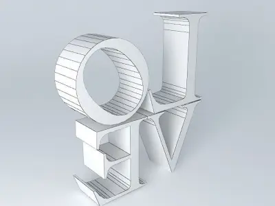 Love sculpture Free 3D model