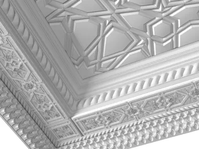 Arabic Oriental Classic Ceiling 3D model