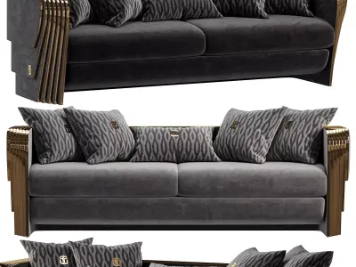 Angelas Luxury Metal Sofa 3D model purchase