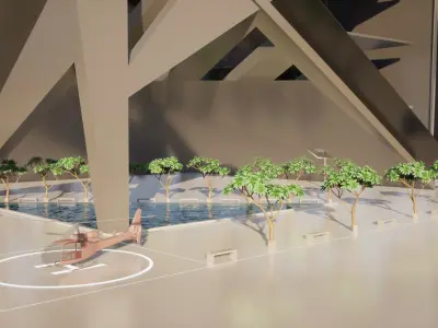 The Edge Block Low-poly 3D model