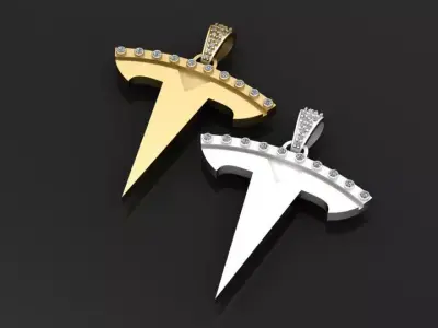 gold sword pendant  3d printable model  3D print model