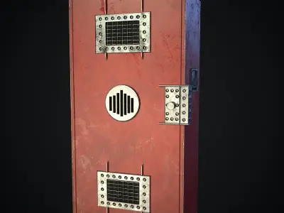 Steempunk locker Low-poly 3D model