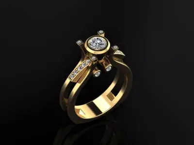 Women Ring 24 3D print model