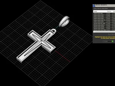 Cross model  553  3D print model