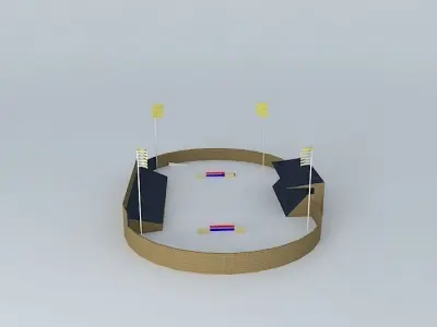 Prince Felipe Stadium. Caceres Free 3D model