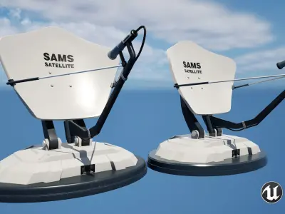 satellite 05 Free low-poly 3D model