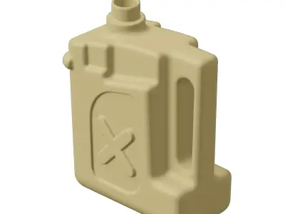 Plastic Stylish Jerry Can 3D model