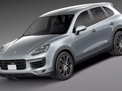 Porsche Cayenne Turbo 2015 3D model