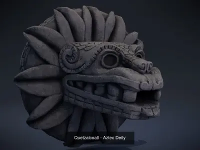 Aztec Statues - Game ready 3D Model Collection
