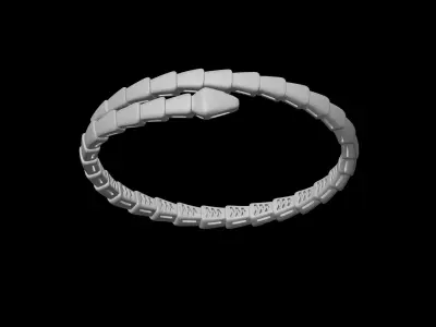 BULGARI - SERPENTI VIPER - BRACELET - ONE COIL VERSION 3D print model